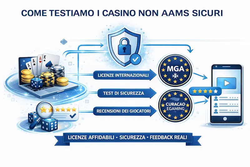 Come testiamo i casino non AAMS sicuri