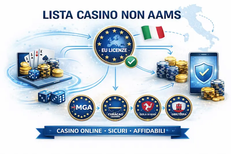 Lista casino non AAMS: 10 siti a confronto