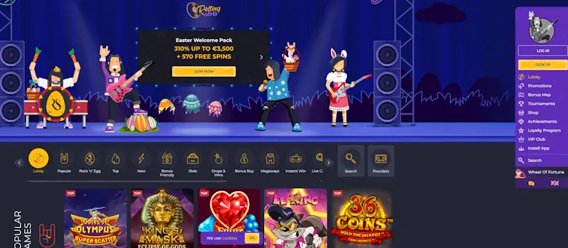Rolling Slots per chi cerca più giochi e payout rapidi