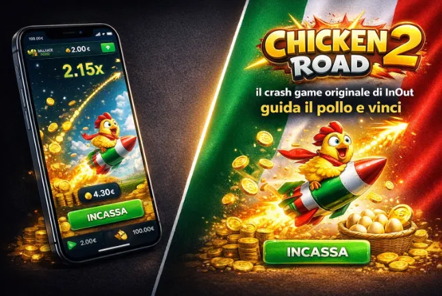 Chicken Road 2: il crash game originale di InOut — guida il pollo e vinci